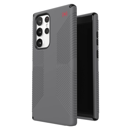 Speck Presidio Grip 2 Case For Samsung Galaxy S22 Ultra, Graphite Grey And Black 144228-9133